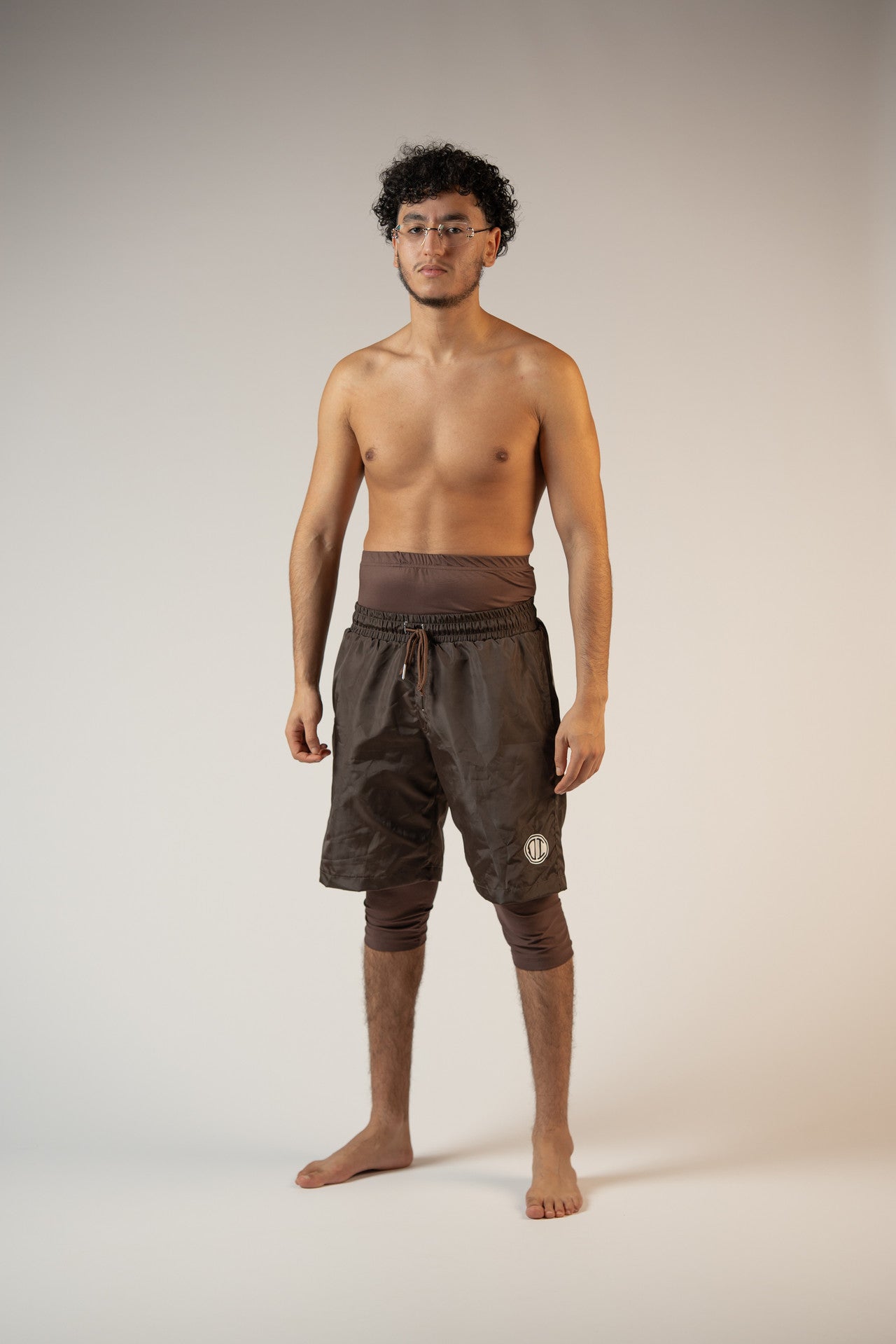 Awrah Cover Shorts - Brown