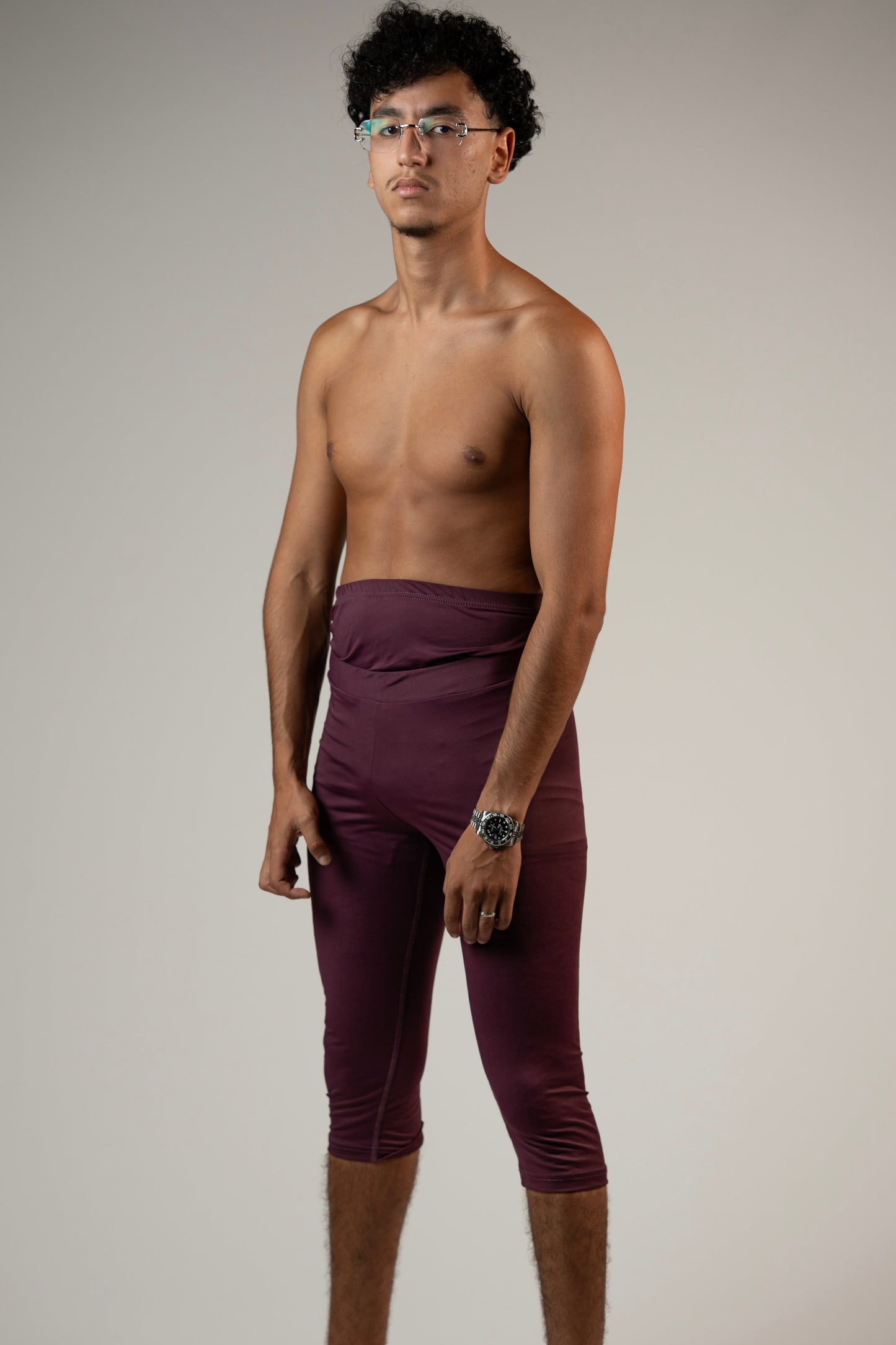 Awrah Cover Leggings - Bordeaux Red