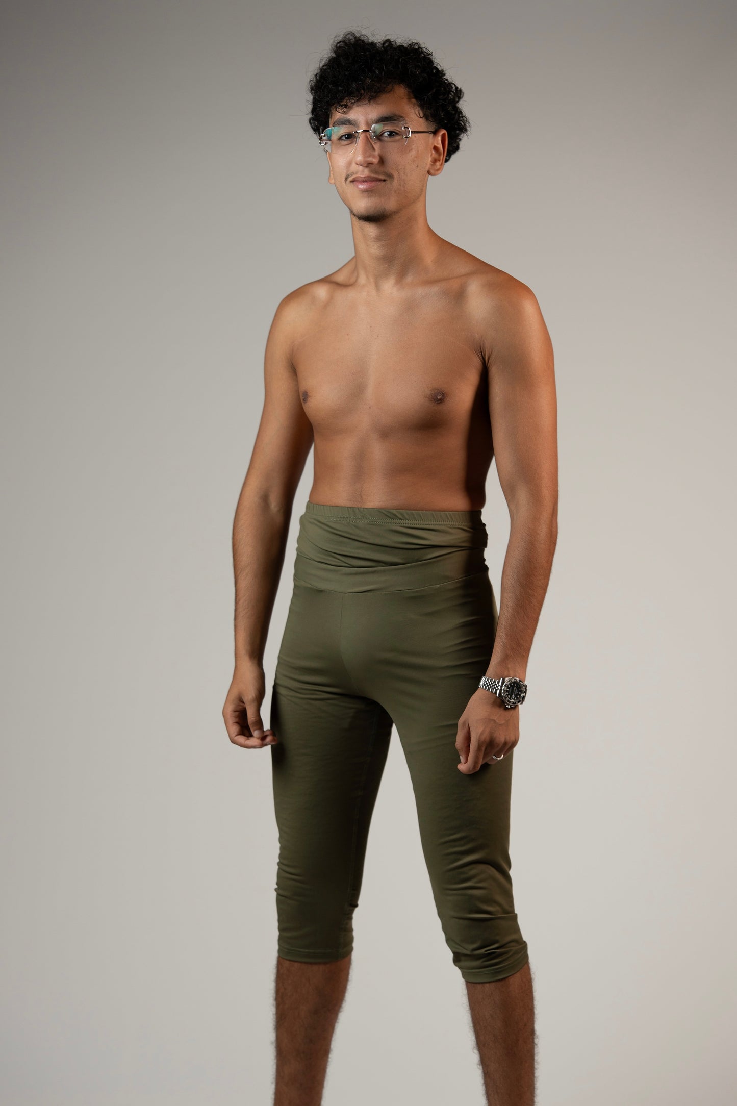 Awrah Cover Leggings - Olive Green