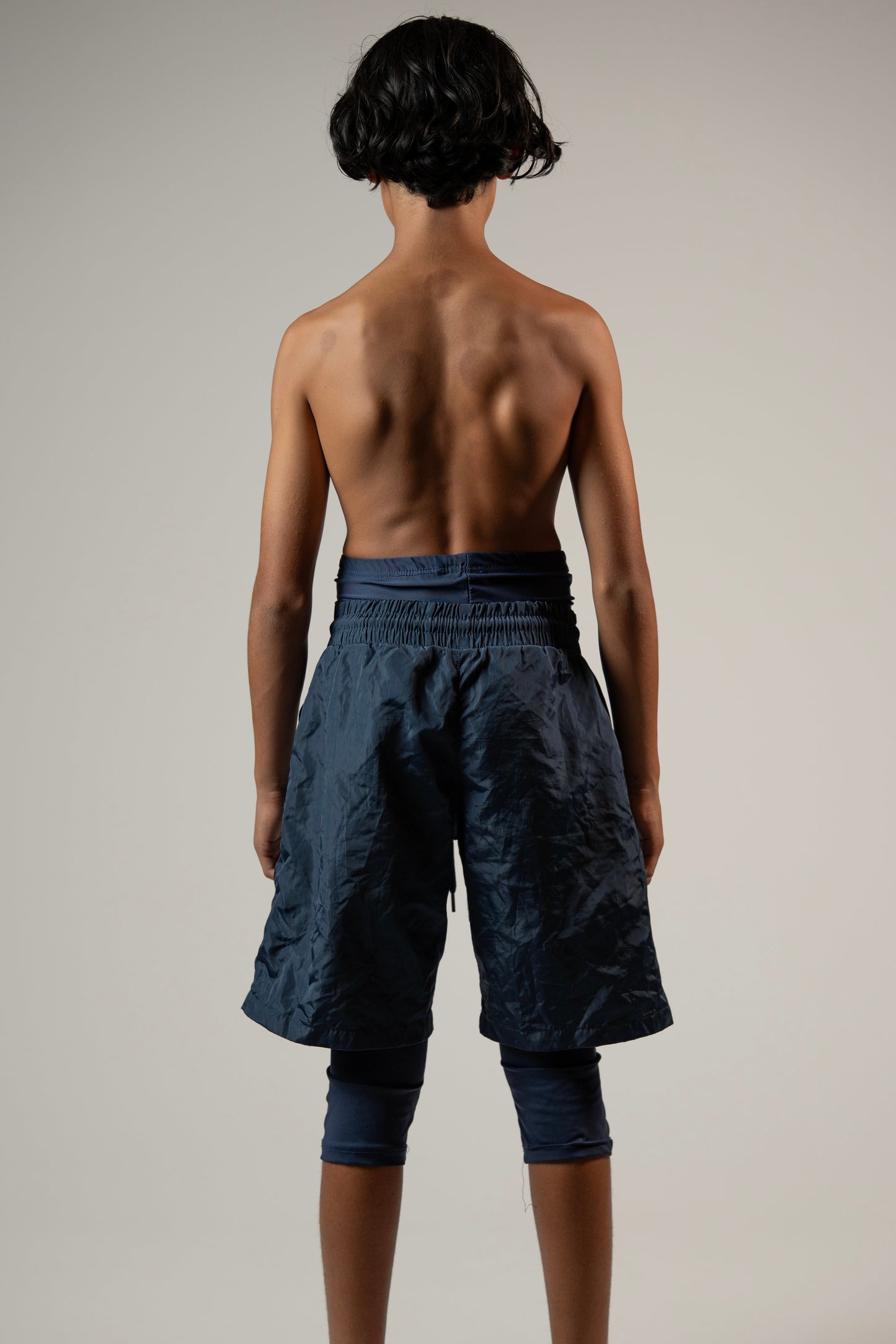 Awrah Cover Shorts - Navy Blue