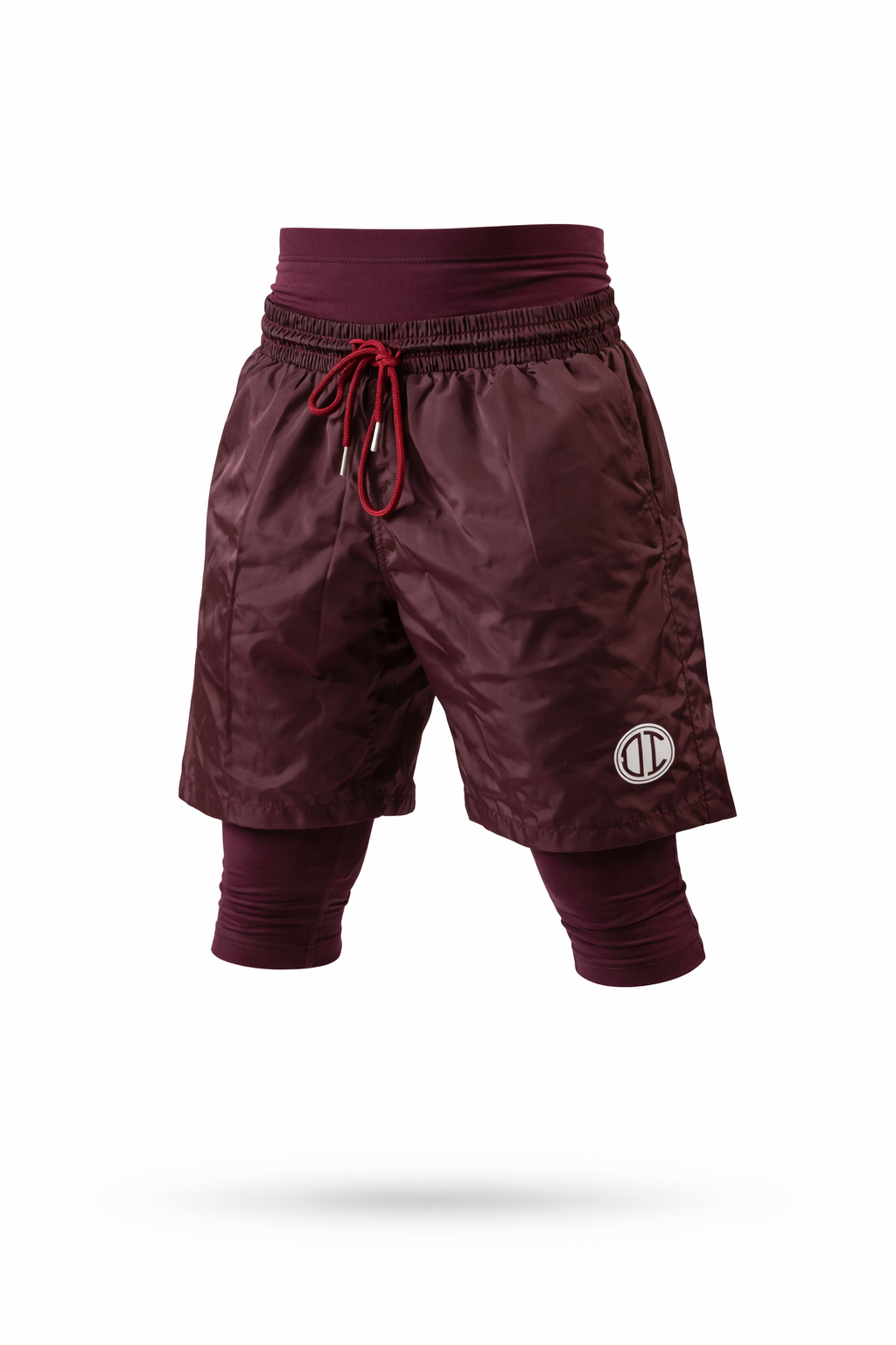 Awrah Cover Shorts - Bordeaux Red