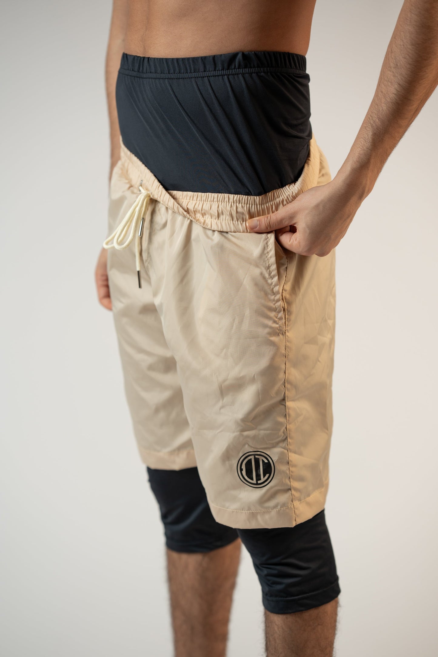 Awrah Cover Shorts - Beige