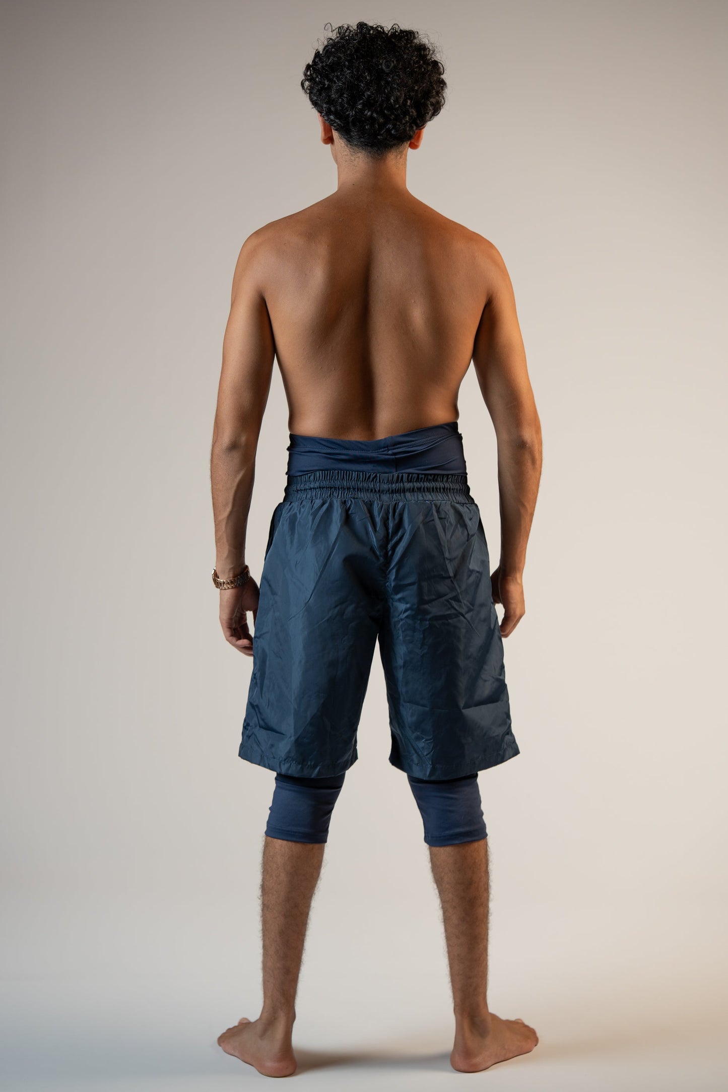 Awrah Cover Shorts - Navy Blue