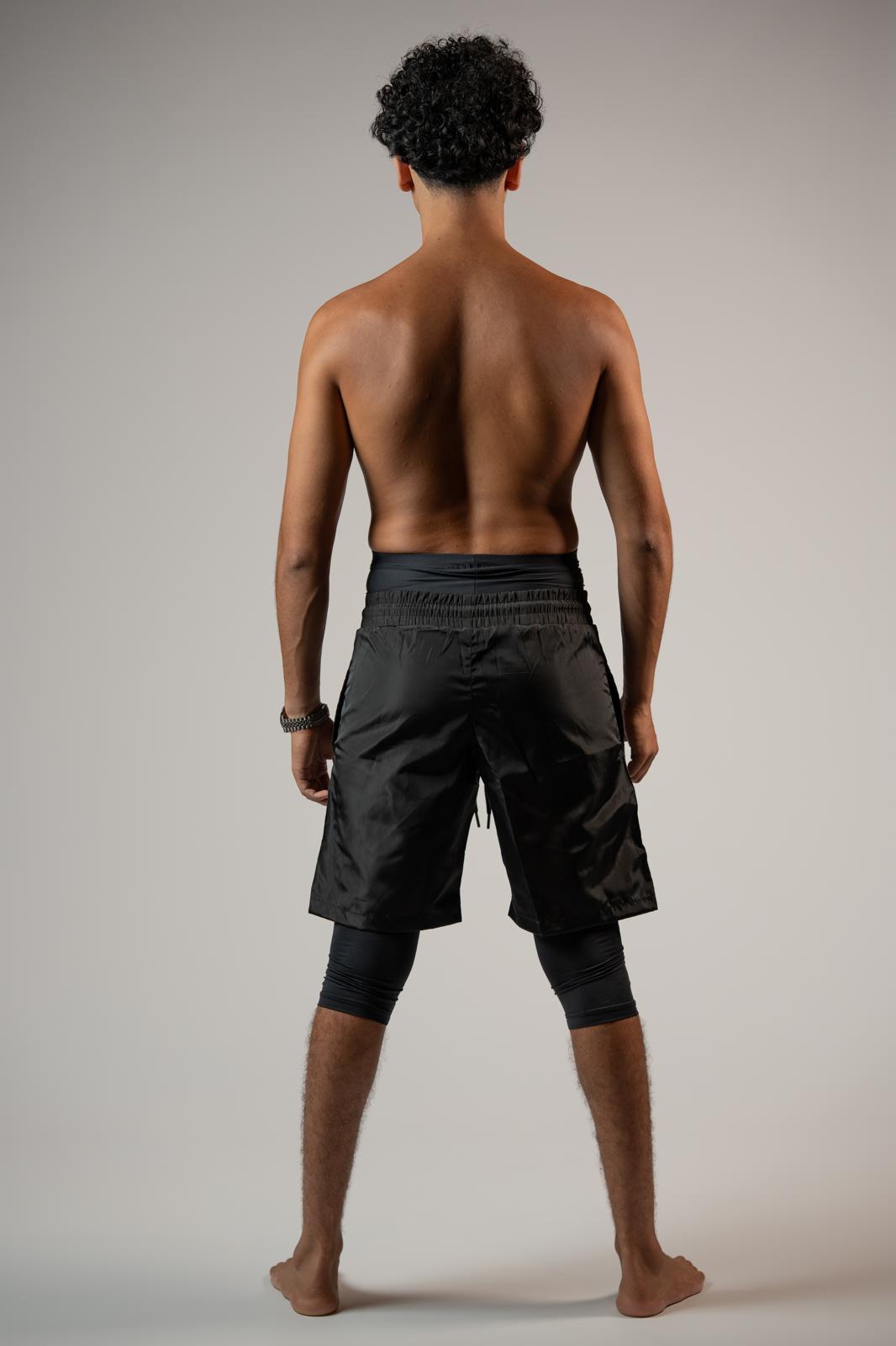Awrah Cover Shorts - Black