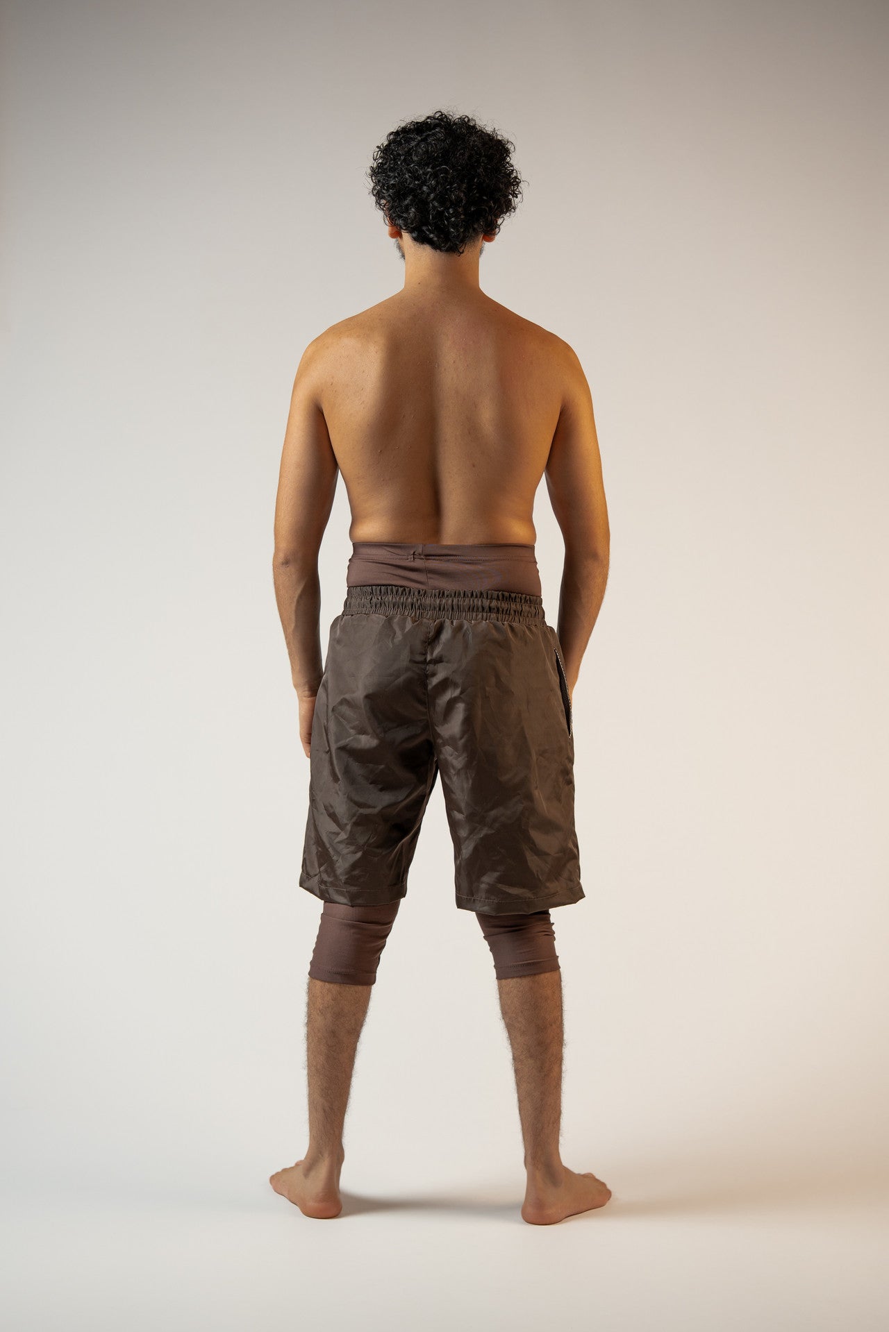 Awrah Cover Shorts - Brown
